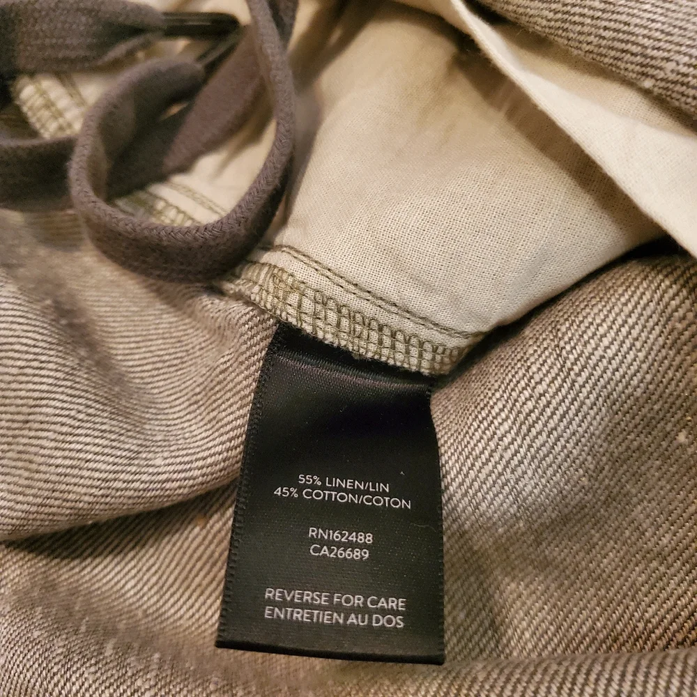 GOOD MAN BRAND‎ Army Green Linen Blend Flat Front Chino Shorts Men's Size L